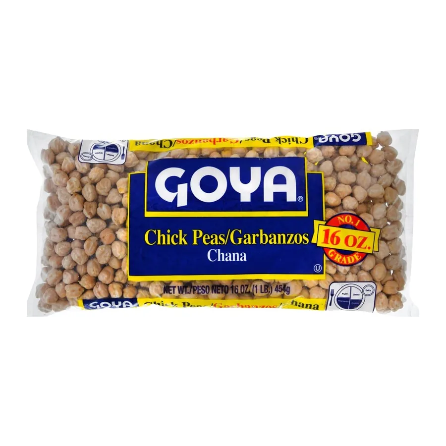 Goya Chick peas, garbanzos, front of pack