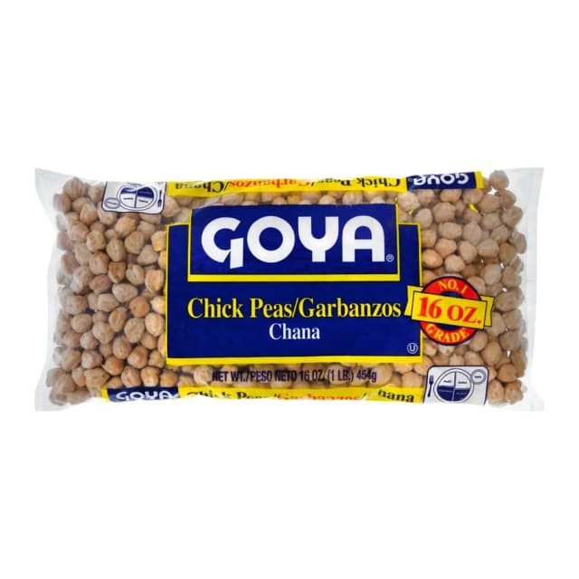 Goya Chick peas, garbanzos, front of pack