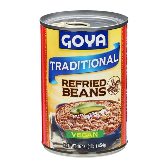 Goya Refried Beans Traditional, front of pack