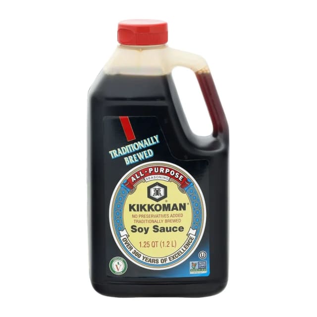 Kikkoman KF PF Soy Sauce, front of pack