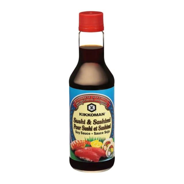 Kikkoman Sushi Sashimi Soy Sauce, front of pack