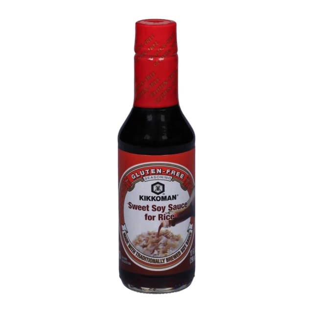 Kikkoman Sweet soy sauce for rice seasoning, front of pack