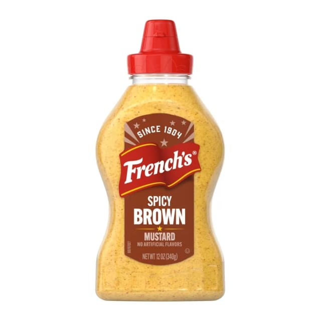 French's Frenches spicy mustard, front of pack