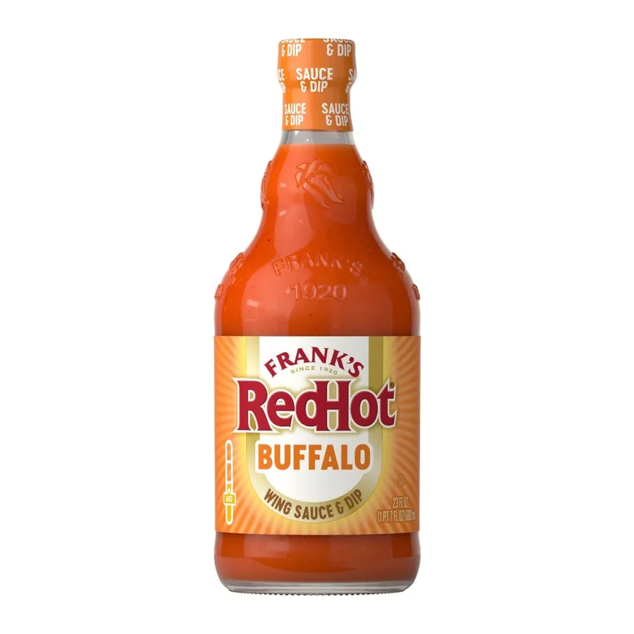 Frank's Redhot Buffalo wings sauce, front of pack