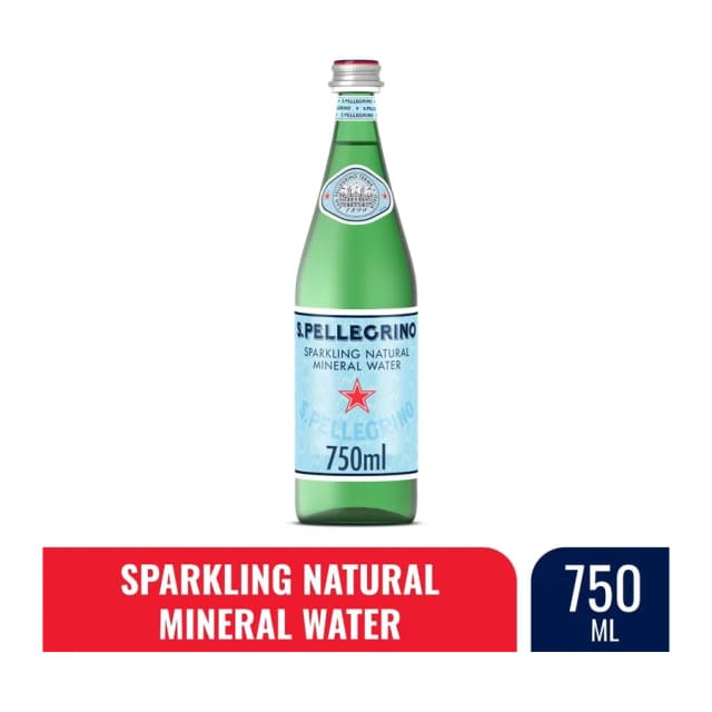 S. Pellegrino Sparkling natural mineral water, front of pack