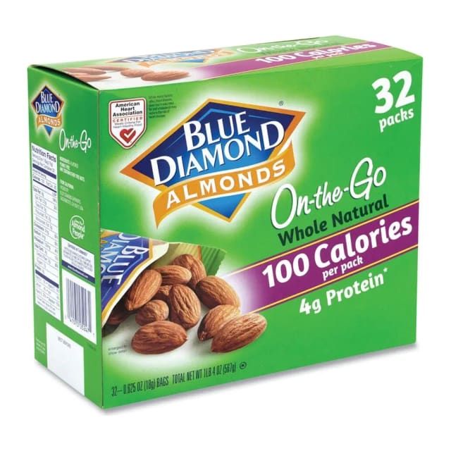 Blue Diamond Almonds, Whole Natural, front of pack