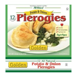 Golden Pierogies Potato and Onion, front of pack