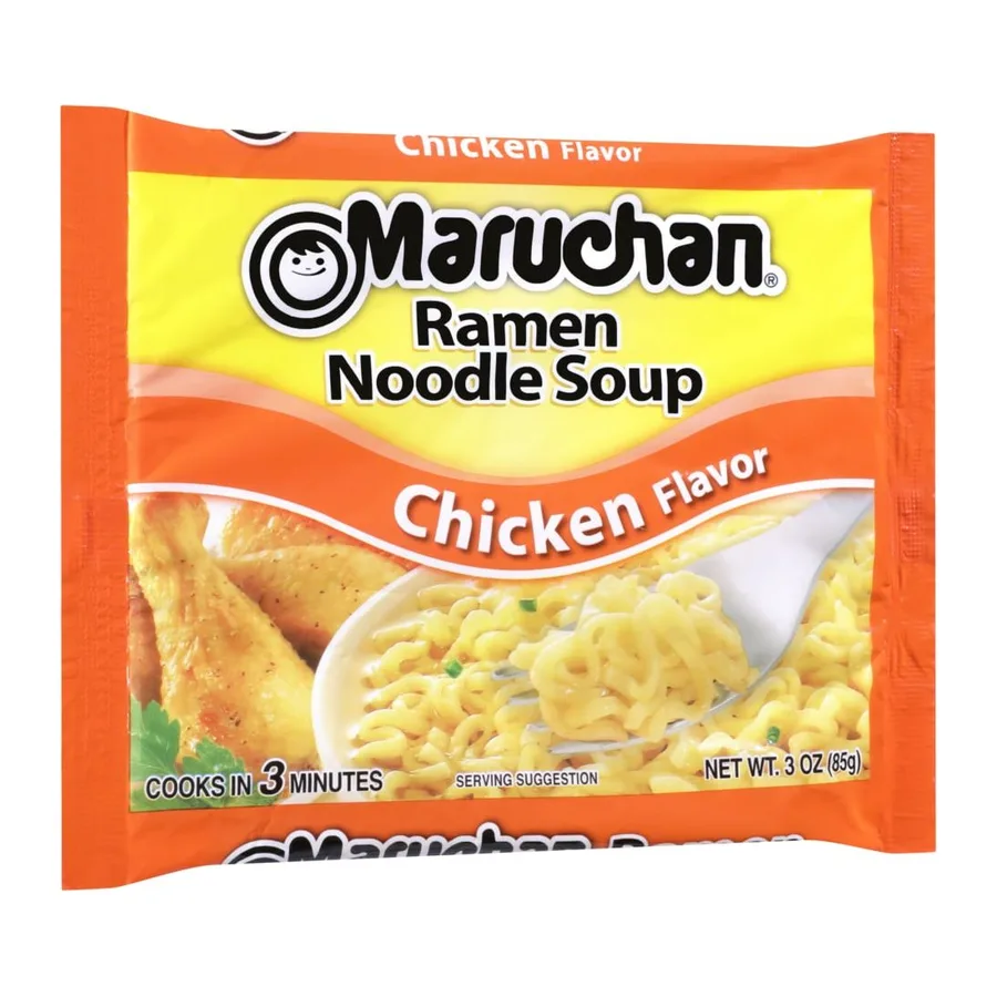 Maruchan Ramen noodle soup chicken flavor, front of pack