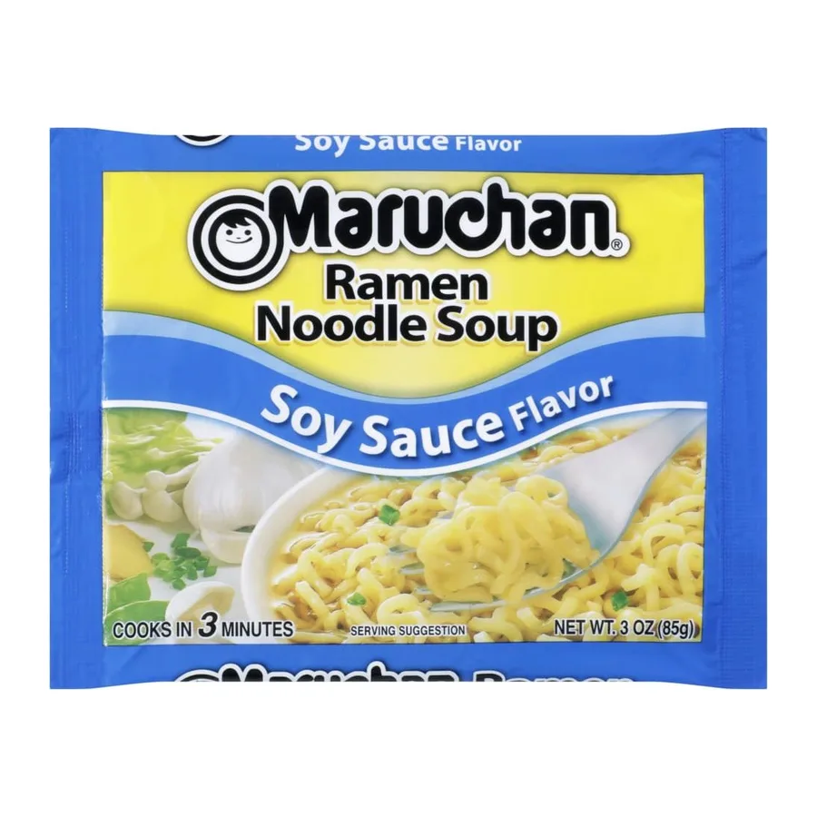 Maruchan Ramen Noodles Beef Flavor, front of pack