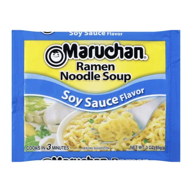 Maruchan Ramen Noodles Beef Flavor, front of pack