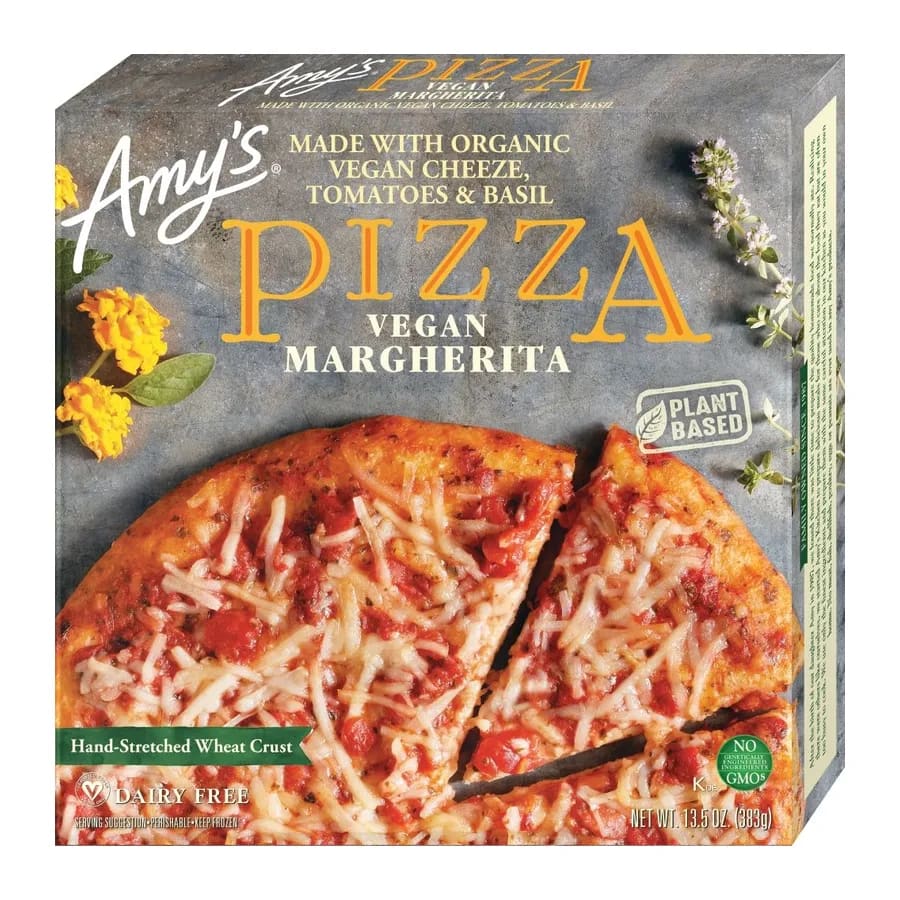 Amy's Vegan Margherita Pizza With Daiya Cheeze, front of pack