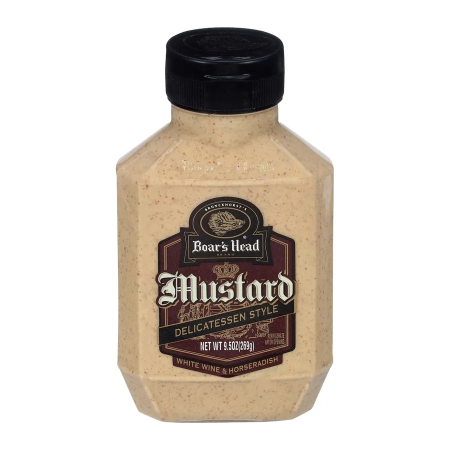 Boar's Head Mustard delicatessen style, front of pack