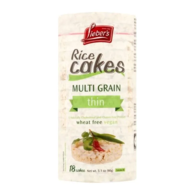 Lieber's Multigrain Rice Cakes, front of pack