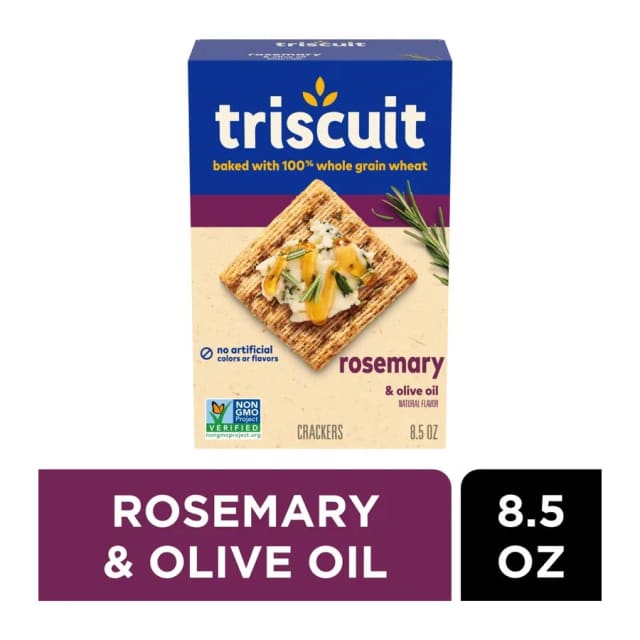 Triscuit Rosemary & Olive Oil, front of pack