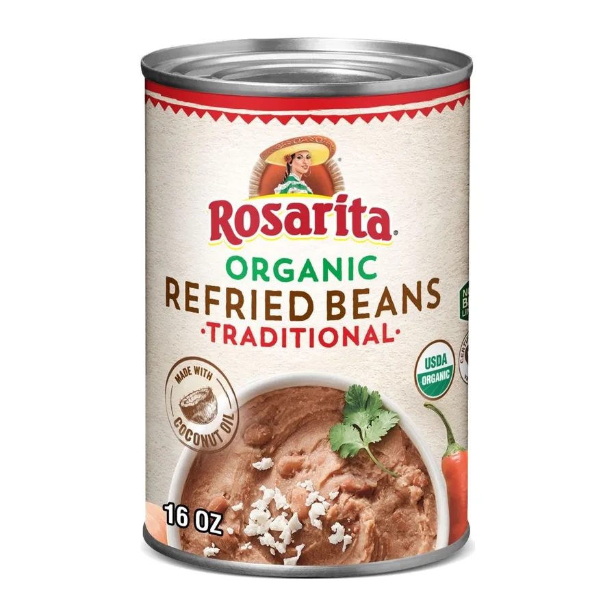 Rosarita Organic refried beans, front of pack
