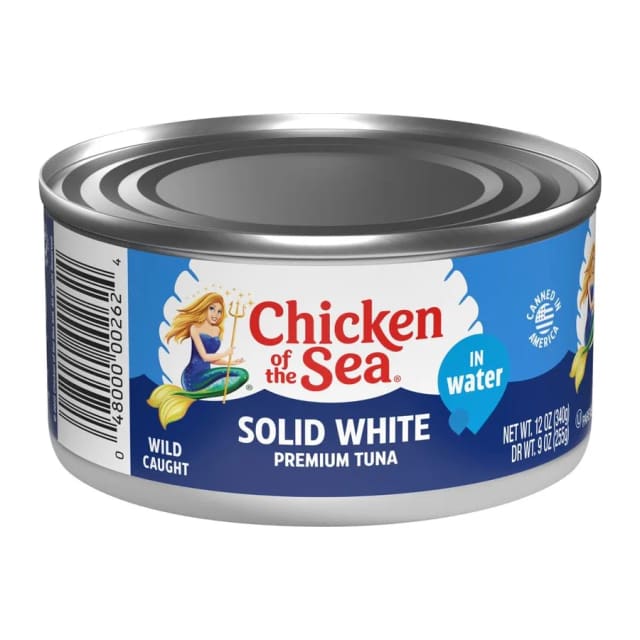 Chicken of the Sea Solid White Albacore Tuna In Water, front of pack