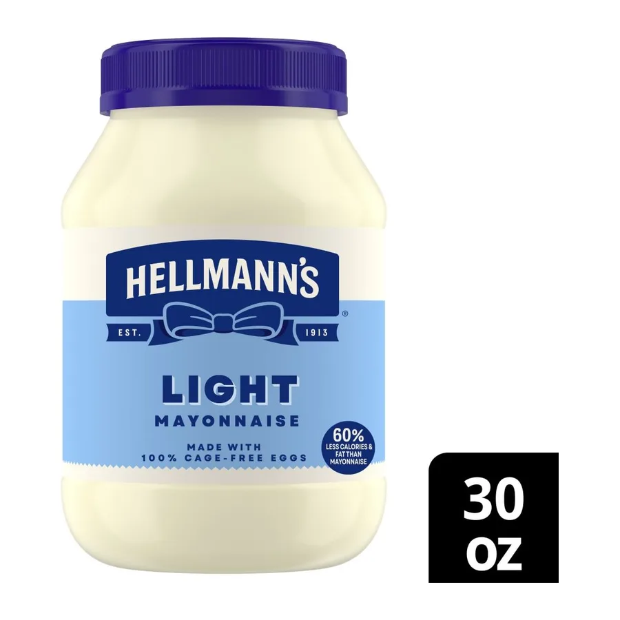 Hellmann's Hellmanns mayonnaise light, front of pack