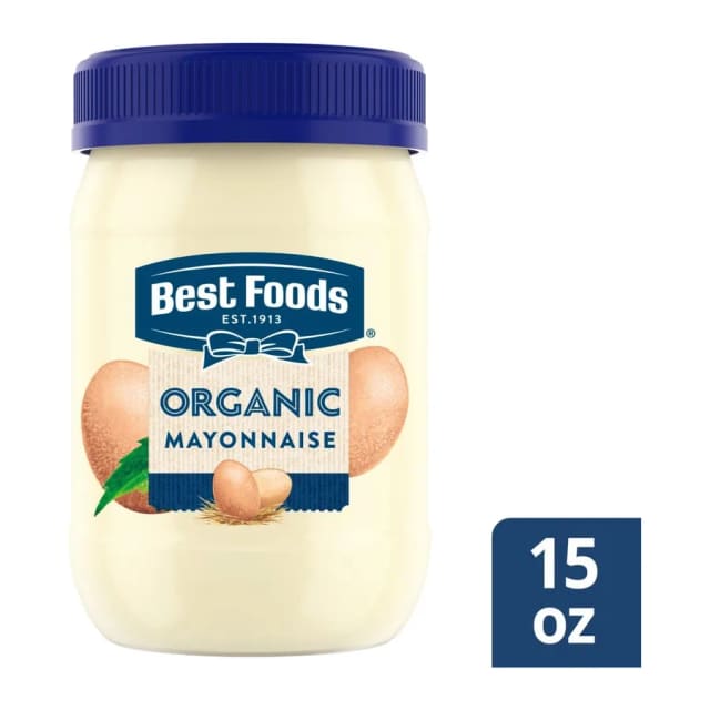 Best Foods Organic mayonnaise, front of pack