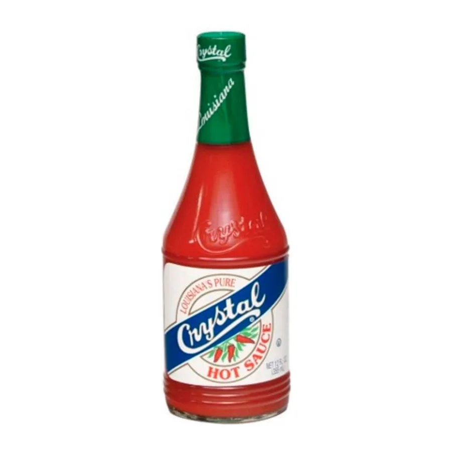 Crystal Hot sauce, front of pack