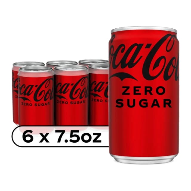 Coca-Cola Zero Sugar Cans, front of pack