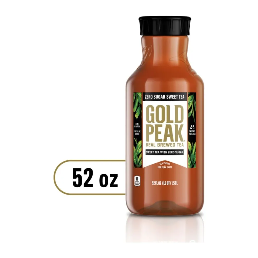 Gold Peak Zero Sugar Sweet Tea, front of pack