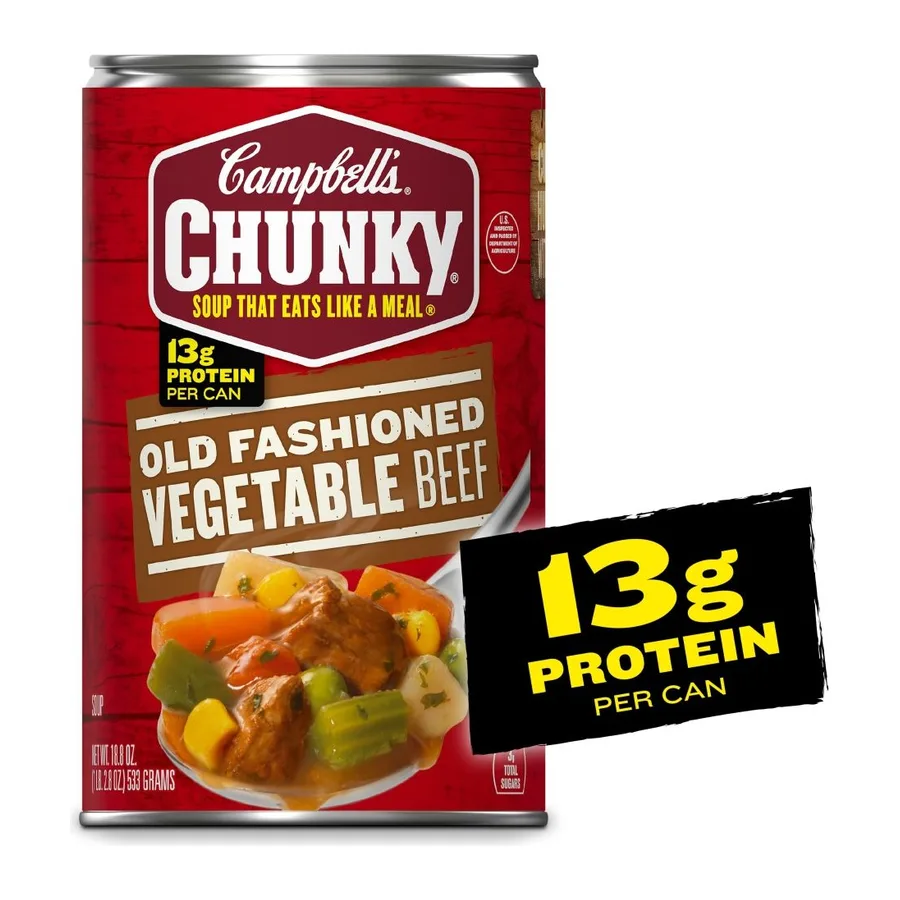 Campbell's Chunky Old Fashioned Vegetable Beef, front of pack