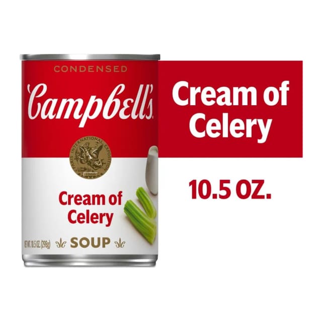 Campbell's Condensed Cream of Celery Soup, front of pack