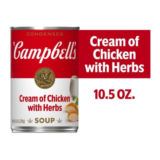 Campbell's Soup Cream Chicken & Herbs, front of pack