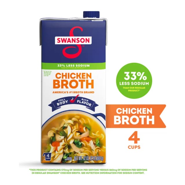Swanson Natural Goodness Chicken Broth, front of pack