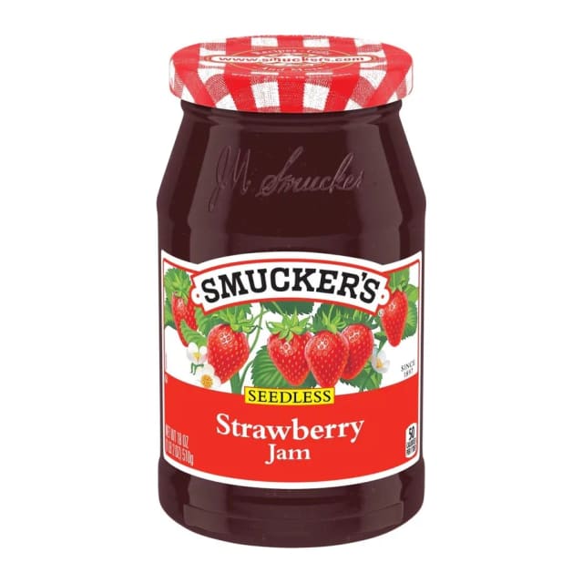 Smucker's Strawberry Jam, front of pack