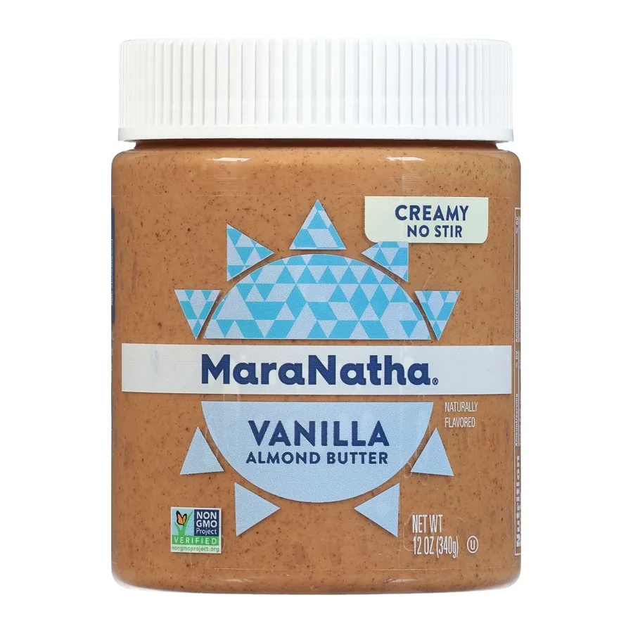 Maranatha Vanilla raw almond butter, front of pack