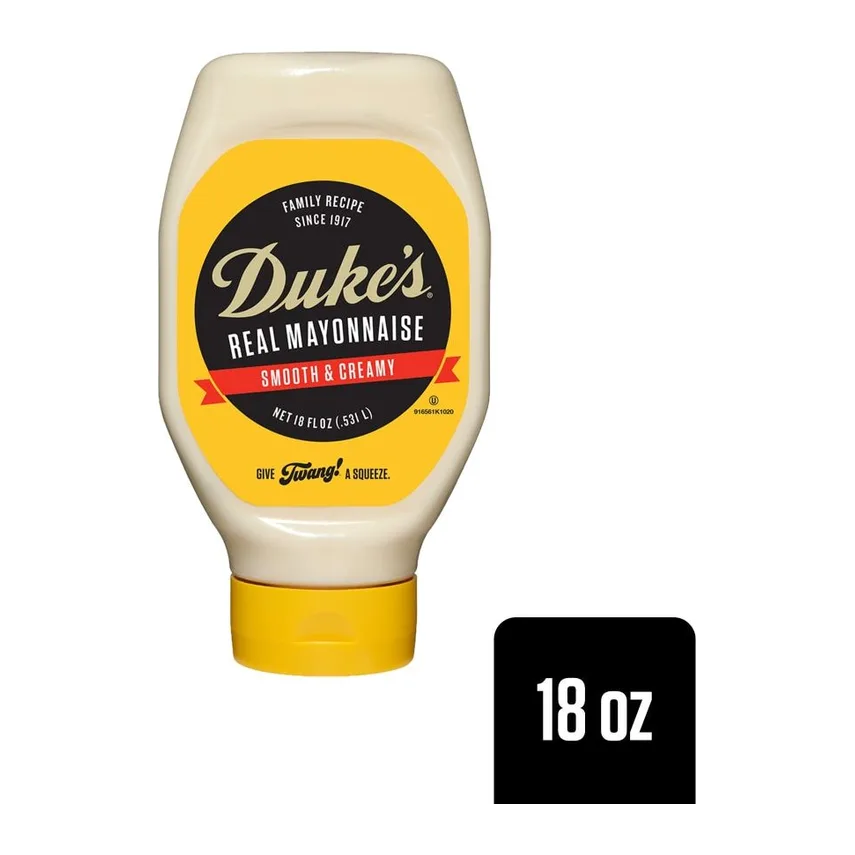 Duke's Mayonnaise squeeze, front of pack