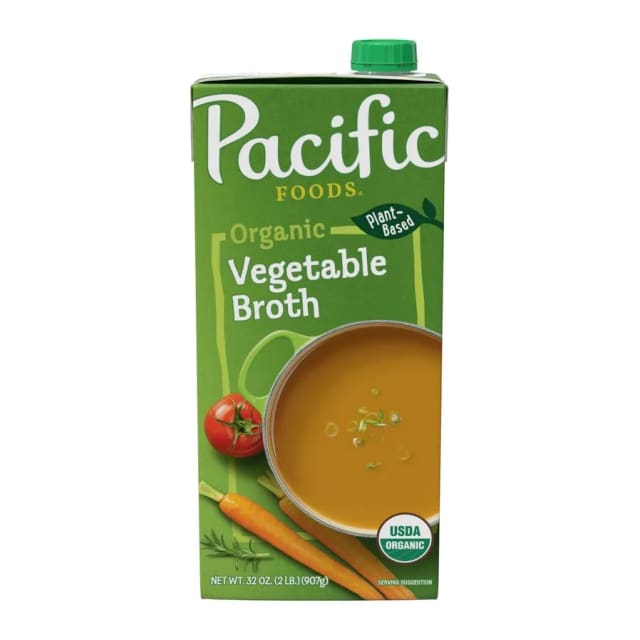 Pacific Foods Pacific organic vegetable broth, front of pack