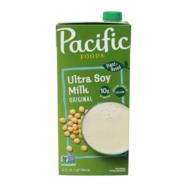 Pacific Foods Ultra Soy Original Plant-Based Beverage, front of pack