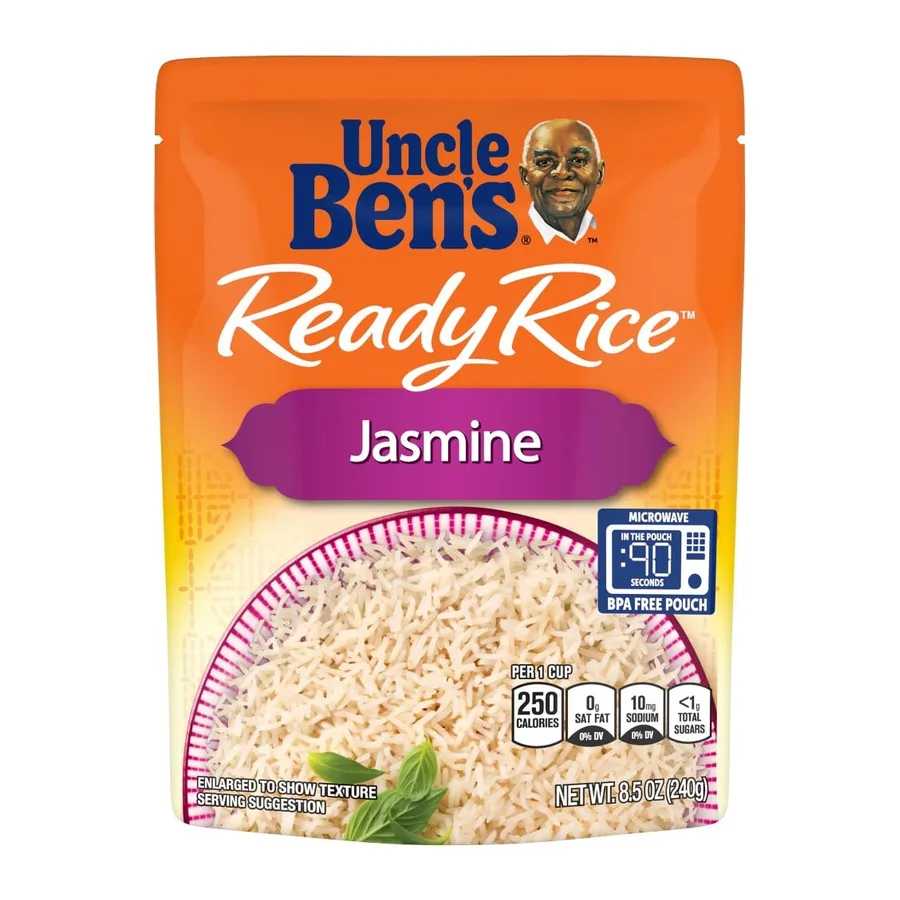 Uncle Ben's Ready rice jasmin, front of pack