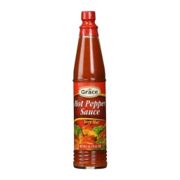Grace Hot pepper sauce, very hot, front of pack