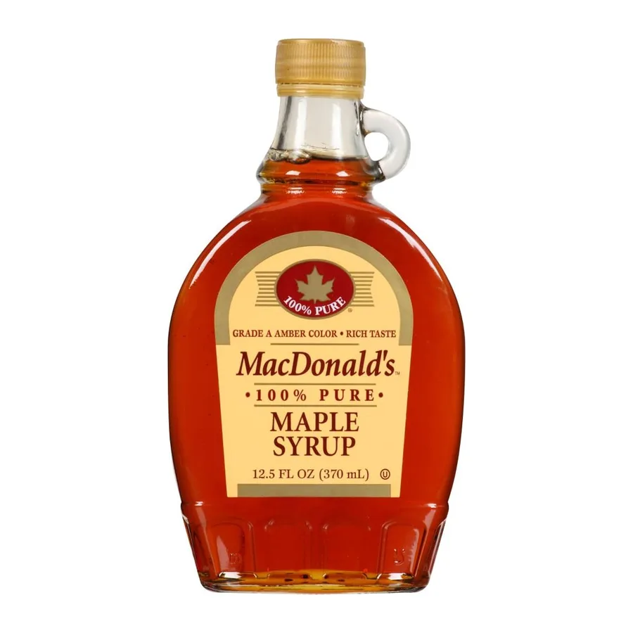 Macdonald's Pure Maple Syrup Amber Rich, front of pack