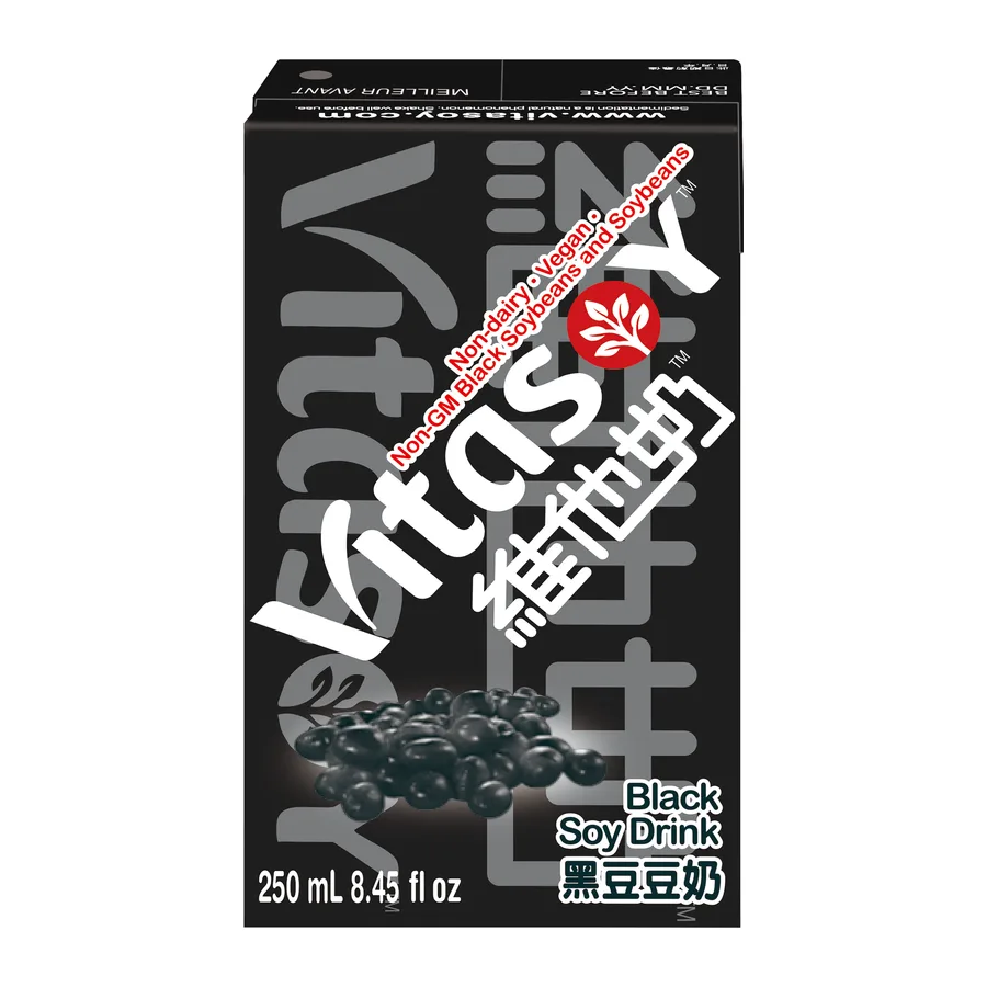 Vitasoy Black Soy Drink, front of pack