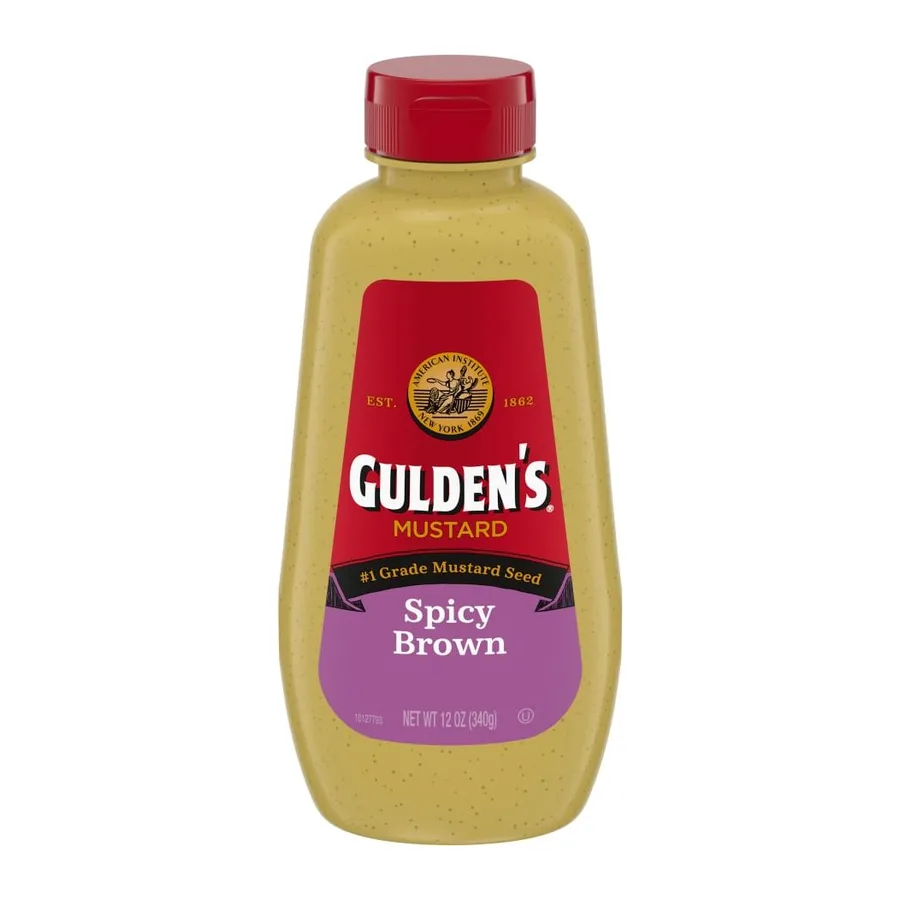 Gulden's Spicy Brown Mustard, front of pack
