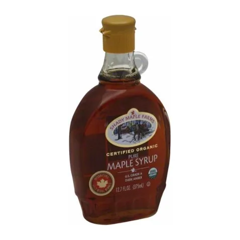 Shady Maple Farms 100% Pure Organic Maple Syrup, front of pack