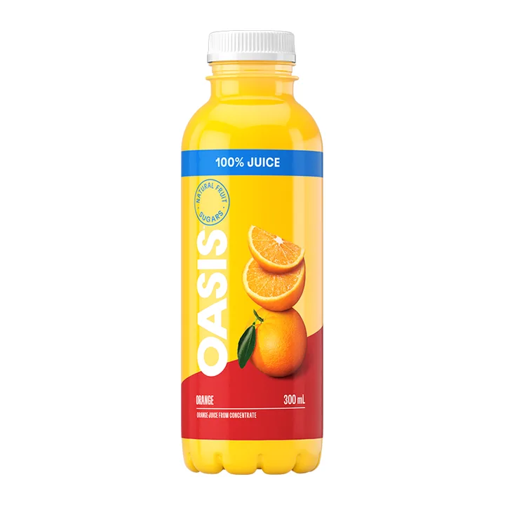 Oasis Orange Juice, front of pack