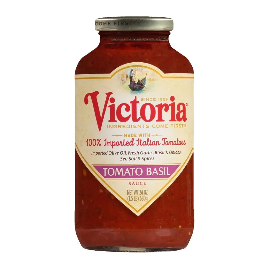 Victoria Tomato Basil Sauce, front of pack