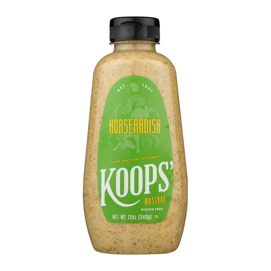 Koops' Horseradish mustard, front of pack