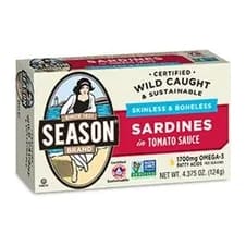 Season Sardines In Tomato Sauce, front of pack