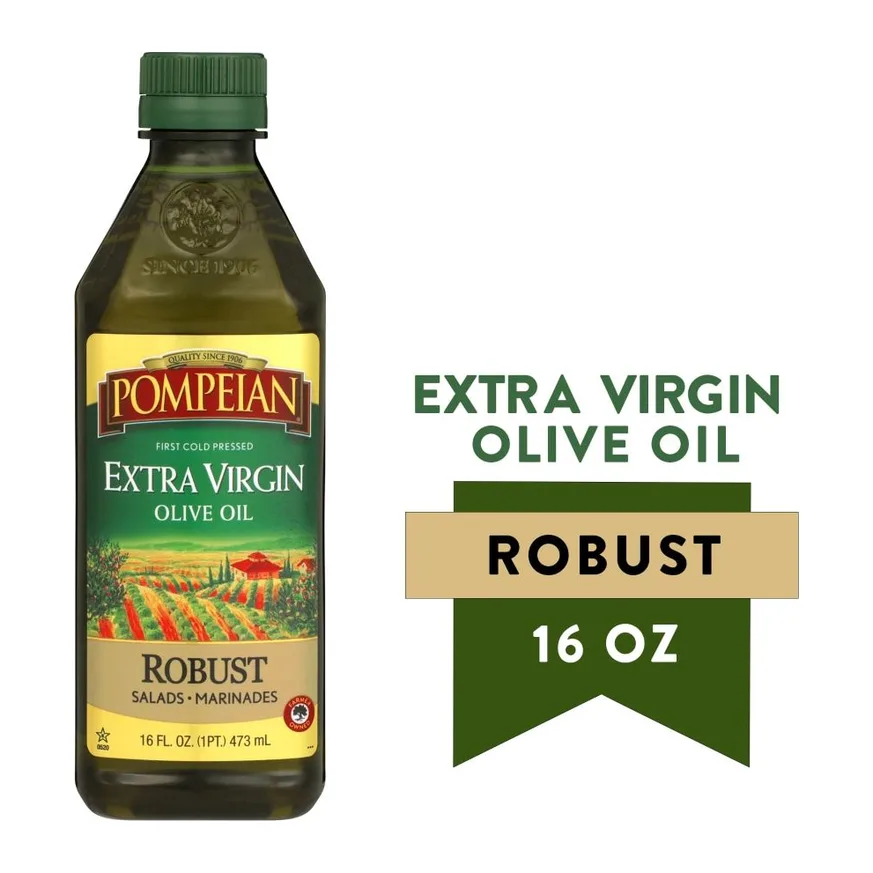 Pompeian Extra Virgin Olive Oil Robust, front of pack