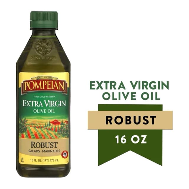 Pompeian Extra Virgin Olive Oil Robust, front of pack