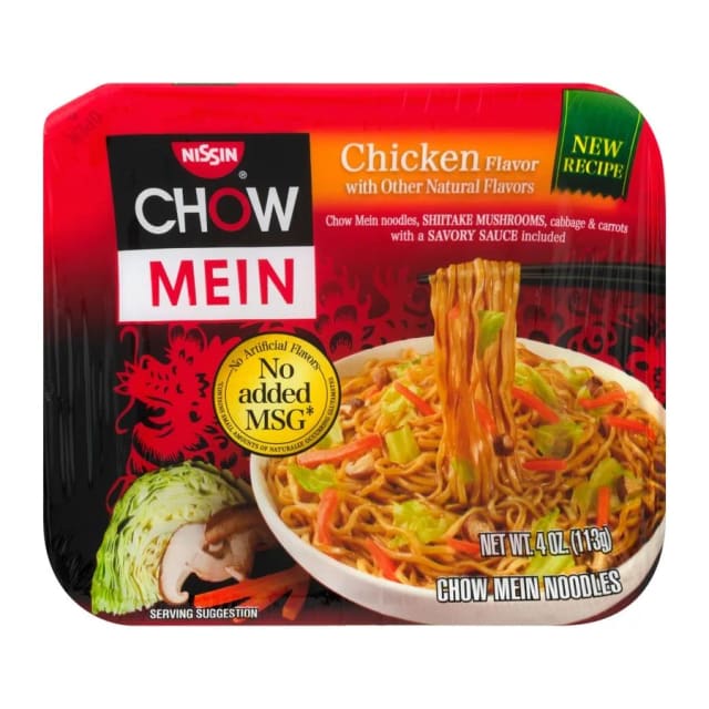 Nissin Chow Mein Chicken, front of pack