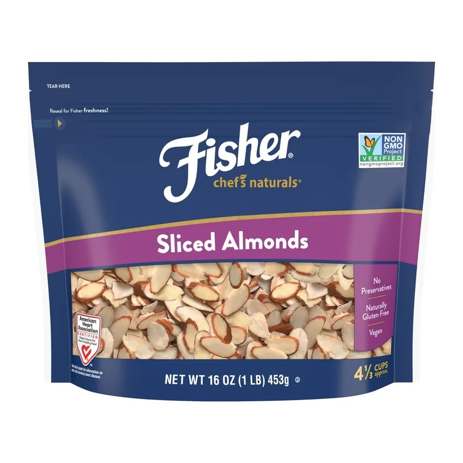 Fisher Natural Sliced Almonds, front of pack