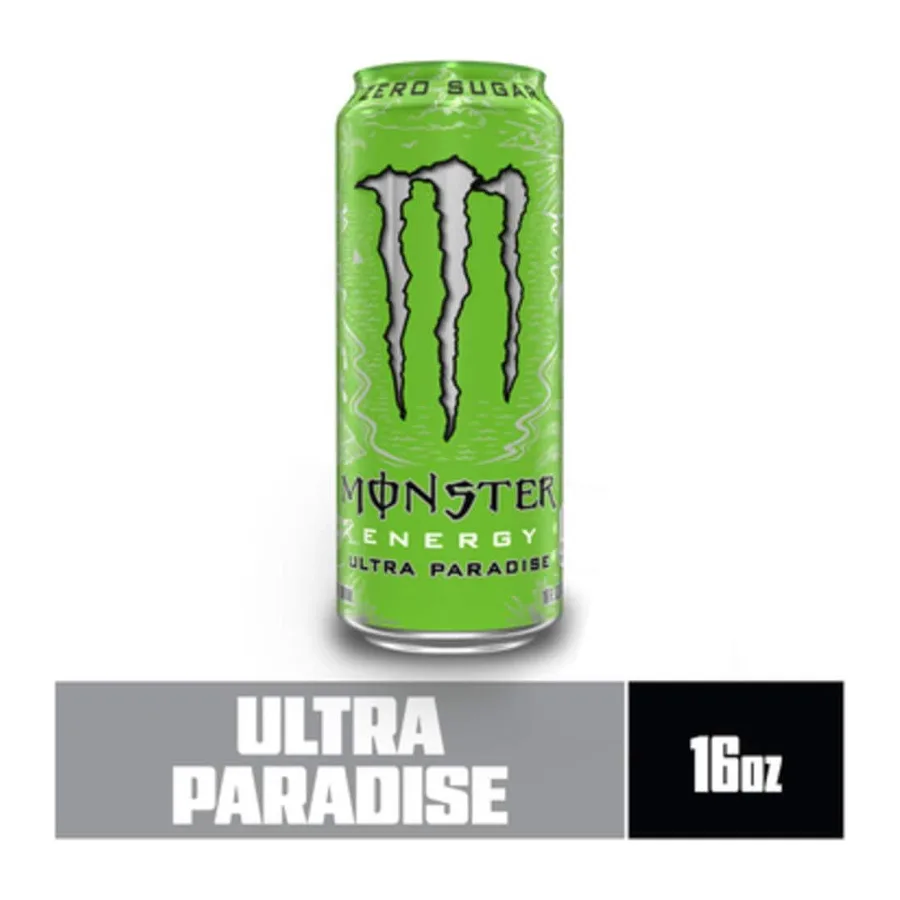 Monster Ultra Paradise Energy Drink, front of pack