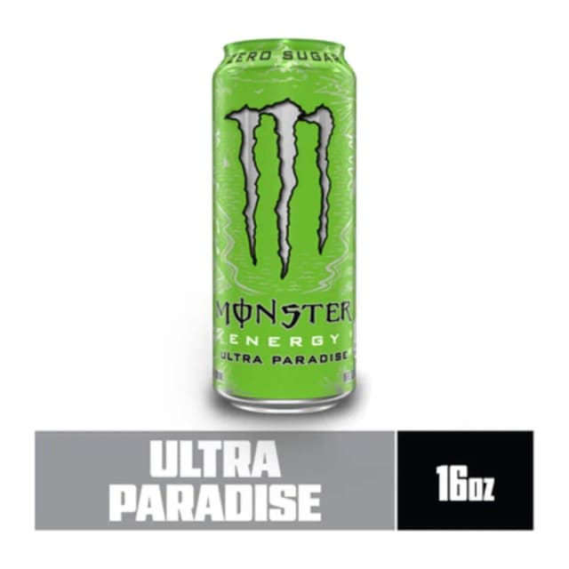 Monster Ultra Paradise Energy Drink, front of pack